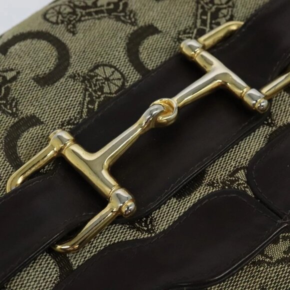 CELINE C Sulky Shoulder Bag Canvas Beige Auth - Picture 12 of 16